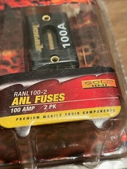 Raptor 100 Amp ANL Gold Plated Fuses – 2-Pack ~ Car Audio Auto Stereo RANL