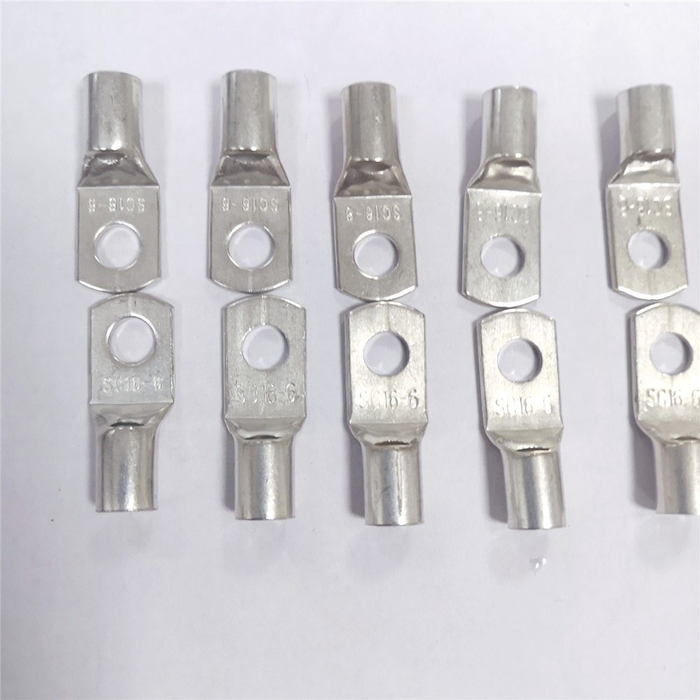 10-100pcs Copper Ends Cable Lugs Wire Connectors Ring Battery Terminals SC16-6