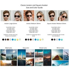 J+S Premium Military Style Classic Medium 58mm, Silver Frame/Black Lens