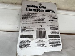 Window Alert Alarm 90db Piercing Sound Door/Window/Cabinet Battery Operated