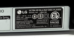 LG 4K Ultra HD Blu-Ray Disc Player UBKC90