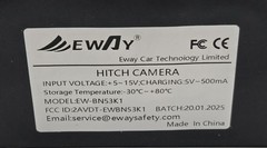EWAY EW-BN53K1 WIRELESS WIFI MAGNETIC HITCH BACKUP CAMERA 1080P