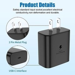 ⚡45W Wall Adapter Fast Power Charger Phone Charging Cord For Samsung Galaxy S23