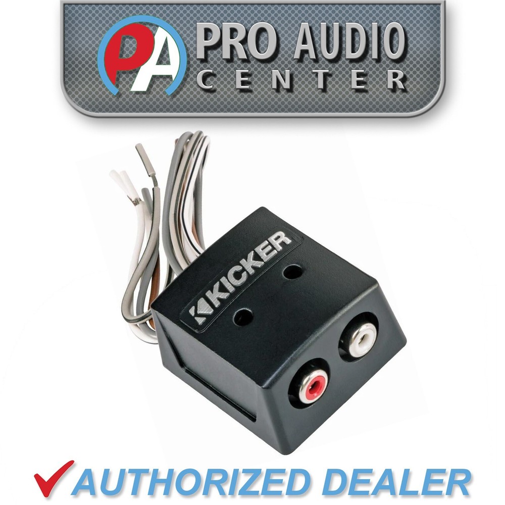 46KISLOC KICKER Speaker Wire-to-RCA Line-Out Converter 2 Channel LOC