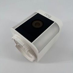 Ring – Spotlight Cam Plus Outdoor/Indoor Wireless 1080p Battery Camera – White