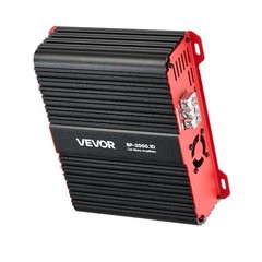 VEVOR Monoblock Car Amplifier Class D Subwoofer Amplifier 2000W RMS 1/2/4 Ohm