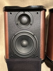 HiVi Swans Swan M-50W Bookshelf Left & Right Speaker Pair TESTED Loud Sounds