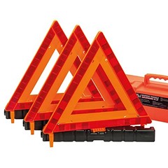 Warning Triangles, Safety Triangles DOT Approved, Plastic, 3 Pack, Reflective