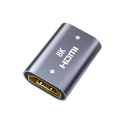 LEENUE HDMI Coupler 8K Female to Connector, 1 Pack 1 8K, Silver