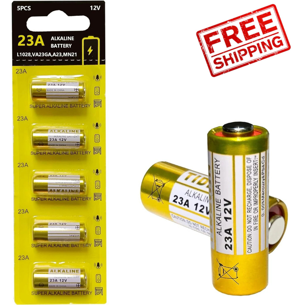 23A 12 Volt Battery 12V Alkaline Battery 5 Count,23A 12v Battery for Remote