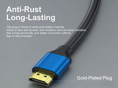 4K HDMI 2.0 Cable 1M/2M Gold-Plated Ultra High Speed HDR 1080P 3D for TV PC PS5