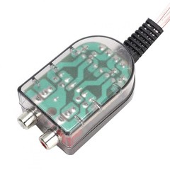 Car Audio High to Low Impedance Converter 12V for Car Stereo Speaker System