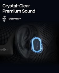 OpenRun Pro-Bone Conduction Headphones, Open-Ear Standard Black Modern