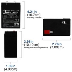 Mighty Max 6V 4.5AH SLA Replacement Battery for Marvel Spider-man Quad Toy Car