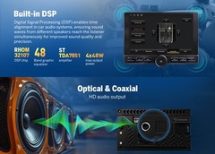 8+128GB Android 13 10.1″ QLED Car Radio GPS Stereo CarPlay WiFi 4G LTE Head Unit