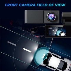 4K Dash Cam Front 2160P WiFi 64GB Night Vision S9 Wide Angle G-Sensor for Cars