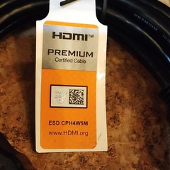 Premium Certified HDMI Cable 5m Black HDMI Standard Male to Male ESD CPH4W5M