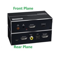1×1 HDMI EARC Extractor 4K 1 In 1 Out 120Hz HDMI Splitter Audio Converter