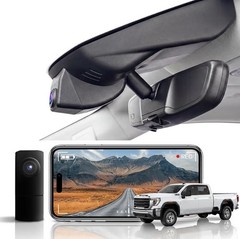 Front 4K & Rear 1080P Dash Cam for GMC Sierra 1500 2022-2026 UHD 2160P Video