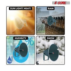 16-Inch Weatherproof Outdoor PA Paging Horn Speaker with Mounting Bracket
