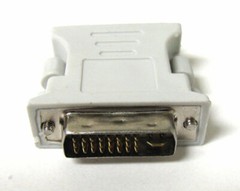 DVI-I Male Dual-Link 24+5 to VGA Female DE-15 Video Monitor Adapter Converter US