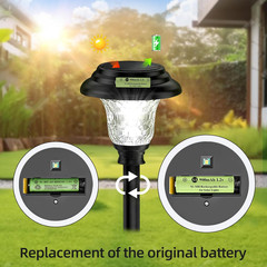 AA 900mAh Rechargeable Batteries 1.2V NiMH 8 Pack Solar Light Battery