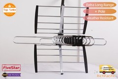 Newly upgraded Outdoor 4K HDTV Antenna VHF UHF 200 Mile Range Mounting Hardware