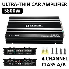 5800W Watt 4 Channel Car Truck Amplifier Stereo Audio Amp Speaker System I6Z3