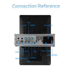 Wireless Apple CarPlay 10.4″ Single 1DIN Car Stereo Rotatable Touch Screen Radio