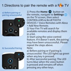 Voice Remote Control For Insignia Smart TV, Toshiba Smart TV, Pioneer Smart TVs