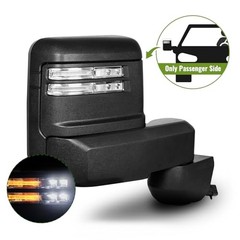 Towing Mirror for Chevy Silverado/GMC Sierra 2500HD 3500HD Textured Black