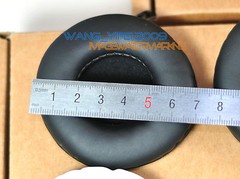 70mm White Black Color Leather Ear Pads Replacement Cushions For Headphones