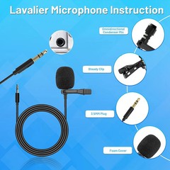 3.5mm External Microphone for Car Radio Stereo GPS Bluetooth Handsfree Audio Mic