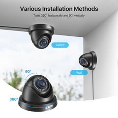 ZOSI 1080p 4in1 HD CCTV Home Surveillance Security Camera Outdoor Dome Day Night