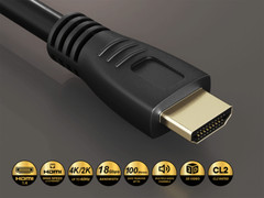 65ft CL2 Rated High Speed HDMI Cable with Ethernet, 4K Support, 26 AWG, Black