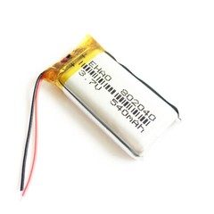 2PCS 3.7V 540mAh Li-Po Rechargeable Battery 802040 For Bluetooth Speaker MP3 GPS