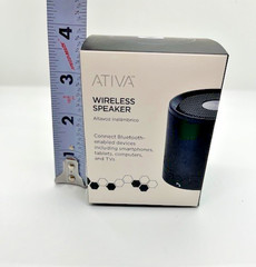 Ativa Wireless Speaker, Bluetooth Enabled, Black, Item 3416115