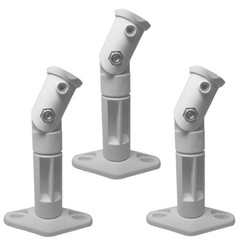 White – 3 Pack Lot – Universal Wall or Ceiling Speaker Mounts Brackets fits BOSE