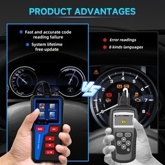 AT300 Classic Enhanced Universal OBD II Scanner Car Engine Fault Code Read
