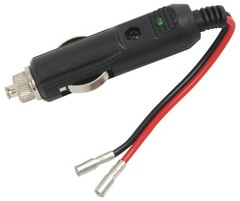 RoadPro RPPS-225 CB Radio 12 Volt DC Fused Power Lighter Plug with Hook Up Leads