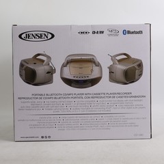 JENSEN CD-590-C CD-590 1-Watt Portable Stereo CD and Cassette Player/Recorder