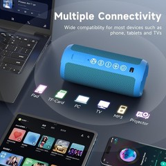 24W Wireless Outdoor Speaker with Dual Pairing & Hi-Fi Sound – 30 Hours Playtime