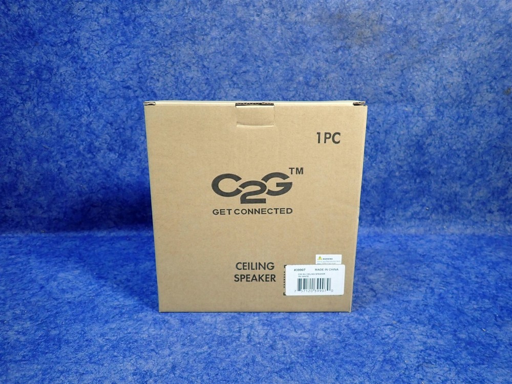 NEW C2G Legrand 39907 5in Ceiling Mount Speaker 70 V, 20 KHz, White (I22)