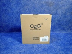 NEW C2G Legrand 39907 5in Ceiling Mount Speaker 70 V, 20 KHz, White (I22)