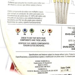 RCA High Performance 24K Gold Plated Component Video & Stereo Audio Cable- NEW