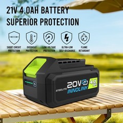 Deli Steelite 21V 4.0Ah Li-Ion Battery for Steelite Lawn Mower DG500/DG510