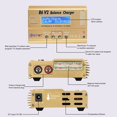LiPo Battery Charger for LiPo/Li-ion/Life Battery(1-6s)NiMH/NiCd (1-15s) Charger