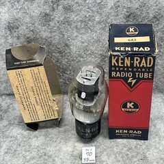 NOS KEN RAD 6A3 TUBE TESTED 119%