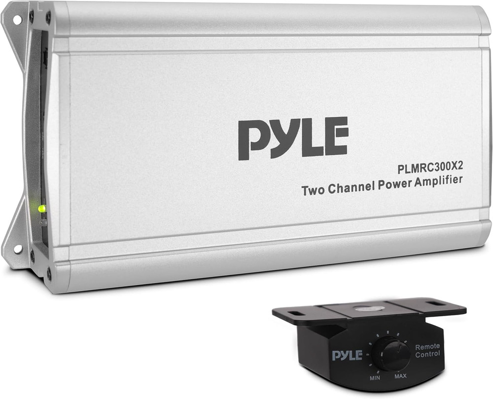 2-Channel Compact Class D Weather Resistant Amplifier System – IPX4 Waterproof,
