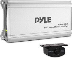 2-Channel Compact Class D Weather Resistant Amplifier System – IPX4 Waterproof,